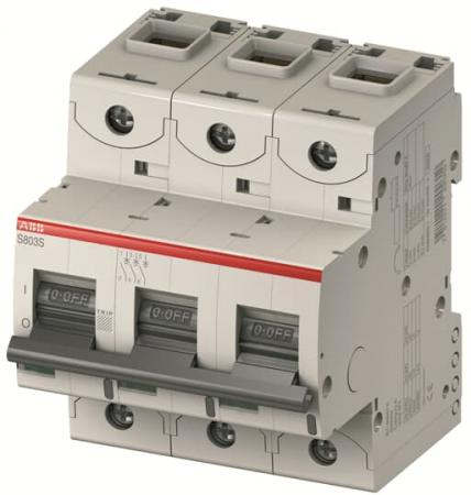 ABB S803HV-K8 Hochleistungs-Sicherungsautomat bis max. 1000 V AC, 3P, Icu = 4kA, In = 8A