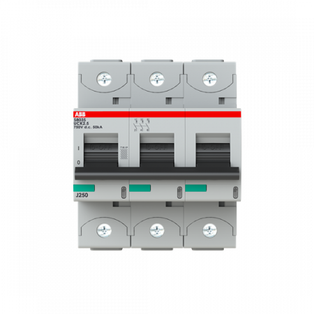 ABB S803S-UCK2.5 Hochleistungs-Sicherungsautomat 2.5A, K, 750VDC=Icu 50kA, 3P