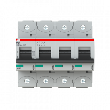ABB S804S-UCB1 Hochleistungs-Sicherungsautomat 1A, B, 1000VDC=Icu 50kA, 4P