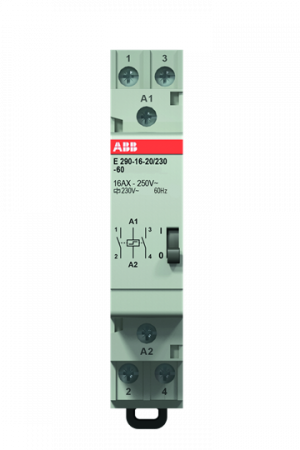 ABB E290-16-20/230-60 Stromstoßschalter 60 Hz, 2 Schließer, 16 A, 230 V AC