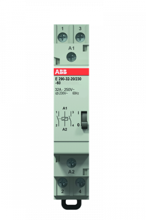 ABB E290-32-20/230-60 Stromstoßschalter 60 Hz, 2 Schließer, 32 A, 230 V AC