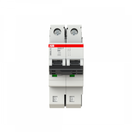 ABB S402P-B6 Sicherungsautomat B-Char., 6 A, 40 kA, 2P, steckbar