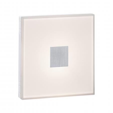 Paulmann 78401 2er-Set LumiTiles LED Fliesen Square 100x10mm 0,8W warmweiß Weiß Kunststoff/Aluminium