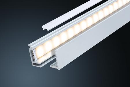 Paulmann 78405 LumiTiles LED Strip Aufbauprofil Top modern 2m Alu eloxiert/Satin