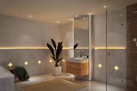 Paulmann 78406 LumiTiles LED Strip Aufbauprofil Top modern 1m Alu eloxiert/Satin