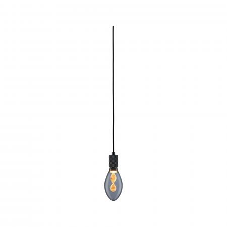 Paulmann 78436 Neordic Pendelleuchte Tilla E27 vintage inkl. Stecker max. 20W Schwarz dimmbar Metall
