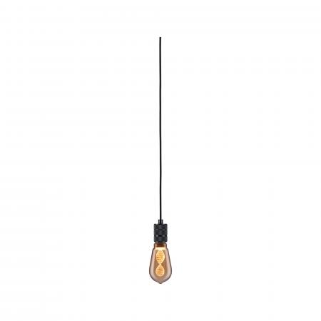 Paulmann 78436 Neordic Pendelleuchte Tilla E27 vintage inkl. Stecker max. 20W Schwarz dimmbar Metall