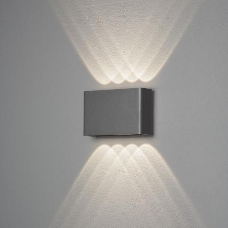 Konstsmide 7865-370 Chieri Aussen Wandleuchte 2x4 LED anthrazit