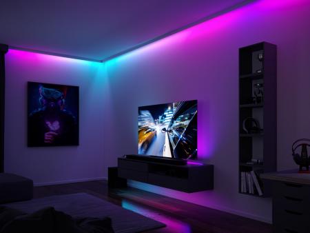 Paulmann 78888 EntertainLED LED Stripe Dynamic Regenbogen Komplettset 5m 10,5W Regenbogen+