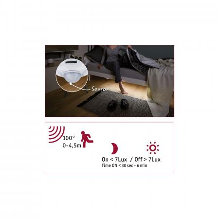 Paulmann 78893 MaxLED 250 LED Strip Night Comfort Basisset 1m 4W gemütlich warmweiß