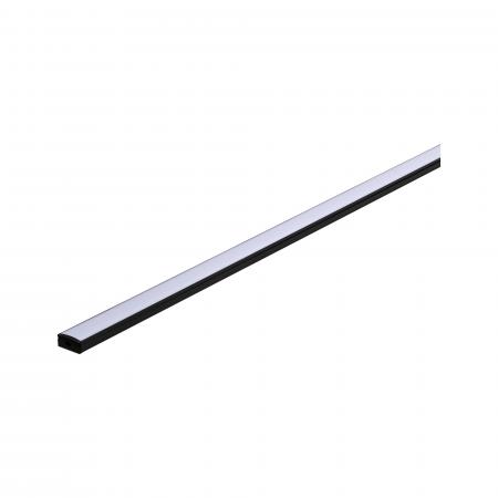 Paulmann 78902 Base Profil mit weißem Diffusor 1m schwarz eloxiert/weiß Alu/Kunststoff