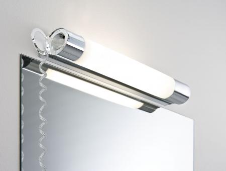 LED-Spiegellampe mit Steckdose Orgon IP44 Länge 44cm in Chrom/Weiß Paulmann 79712