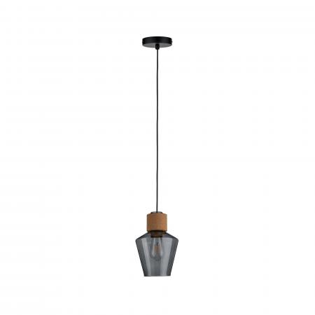 Paulmann 79740 Neordic Edla Pendelleuchte max1x20W E27 Rauchglas/Kork/Schwarz