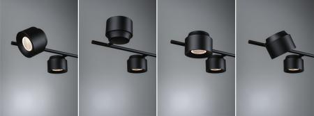 Paulmann 79773 LED Pendelleuchte 3-Stufen-dimmbar Puric Pane modern 4,5W Schwarz