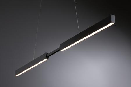 Paulmann 79888 LED Pendelleuchte modern Smart Home Zigbee Aptare warmweiß 18W Schwarz dimmbar