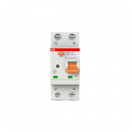 ABB S-ARC1 M C16 AFDD+LS, 10 kA, 1P+N, 2TE Fehlerlichtbogen-Schutzeinrichtung + LS
