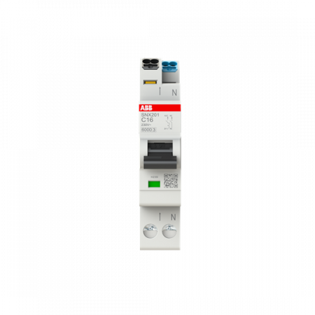 ABB SNX201-C16 Sicherungsautomat C-Char., 6KA, 1P+N, 16 A FlexLine Push-in Technologie