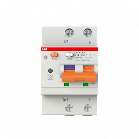 ABB DS-ARC1 M C16 A30 AFDD+RCBO Fehlerlichtbogen-Schutzeinrichtung+FI/LS 1P+N AFDD schützt vor Fehlerlichtbögen