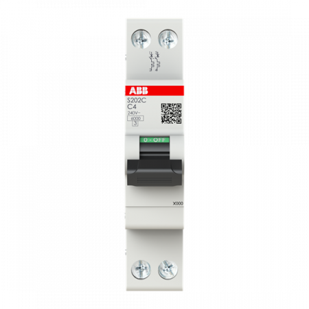 ABB S202C-C4 Sicherungsautomat    2P - 4 A - C(230 V) 6 kA