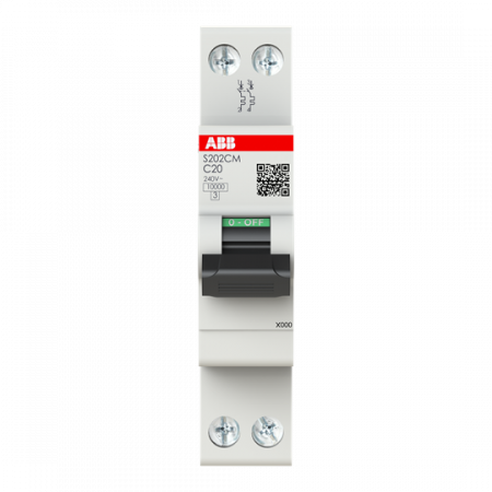 ABB S202CM-C20 Sicherungsautomat    2P - 20 A - C(230 V) 10 kA