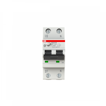 ABB DS201 M B13 A30 FI/LS-Schalter 10kA, 1P+N, Typ A, B 13, 30mA