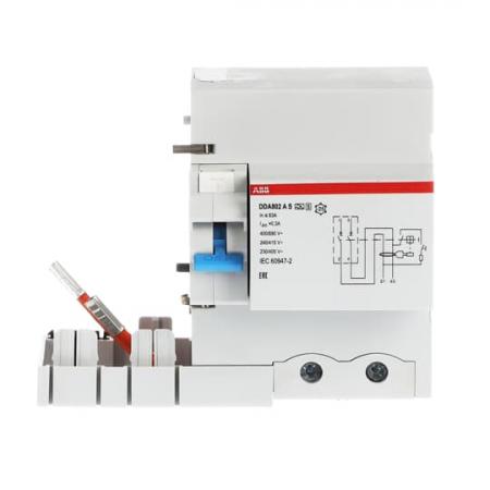 ABB DDA802 A S-63/0.3 FI-Block für S802 2P Typ A 63A 300mA selektiv