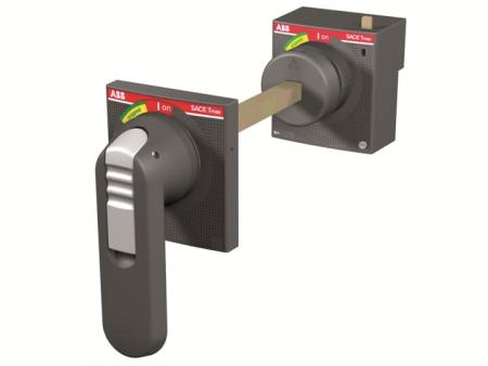 ABB RHE_H EM LH XT1...XT4 EMER. RETURNED Drehgriff, rot/gelb, lang Zubehör für XT1 bis XT4