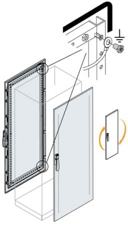 ABB IS2-EC1880K Tür RALb7035, H=1800mm, B=800mm