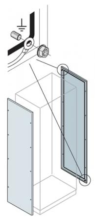 ABB IS2-EL1850K 2 Seitenwände HxT 1800x500mm, RAL 7035, Set aus 2 Stück