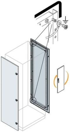 ABB IS2-EC2081K IS2 Seitenwand Tür, H=2000mm, B=800mm