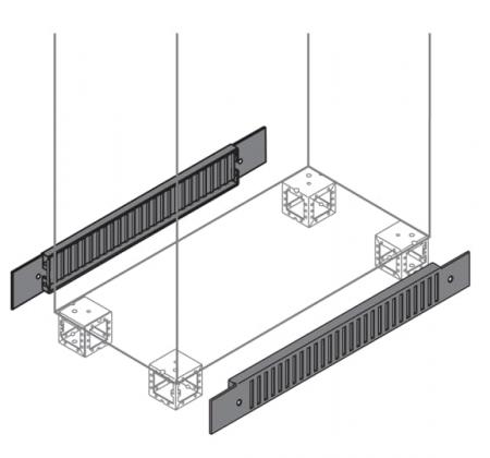 ABB IS2-ZN0006 2 Sockelblenden belüftet H=100mm, B=600mm
