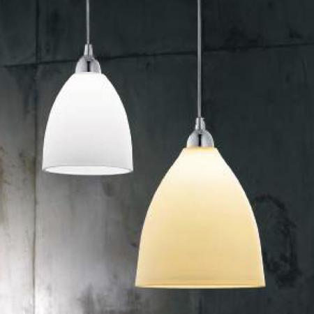 Glas Provenza Pendelleuchte in Weiss von Fabas Luce