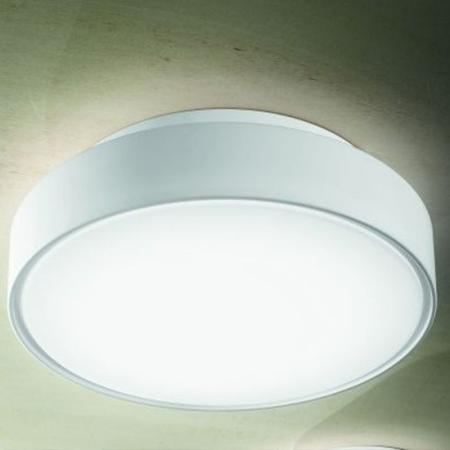 Hatton LED Deckenleuchte rund in Weiss IP65 4000K Fabas Luce