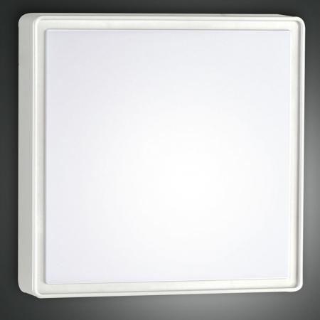 Oban Wandleuchte & Deckenleuchte In- und Outdoor 30x30cm in Weiss Fabas Luce