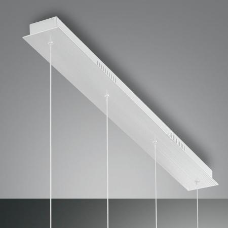 Hale Italienische 4-flammige dimmbare LED Pendelleuchte in Weiss von Fabas Luce