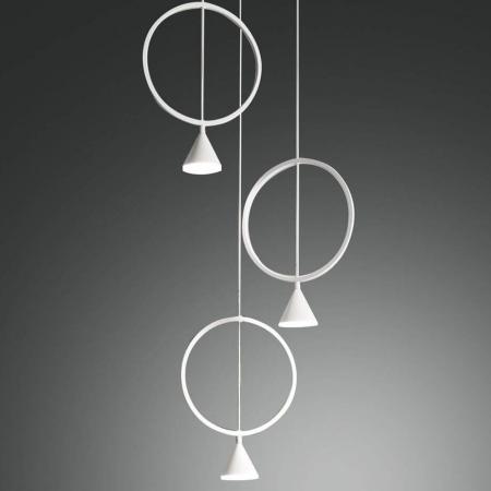 Sirio 3-flammige Pendelleuchte in Weiss von Fabas Luce