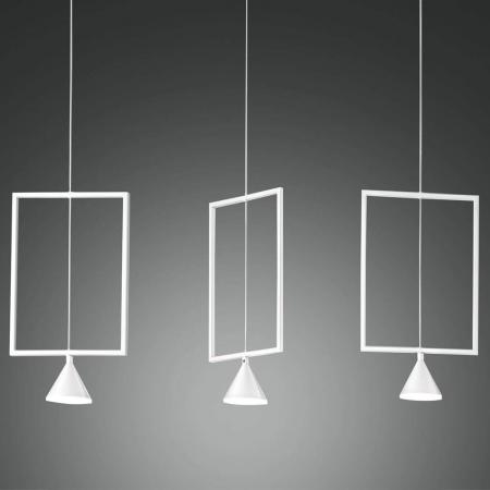 Sirio 3-flammige Pendelleuchte in Weiss von Fabas Luce