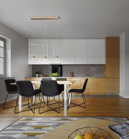 Sirio Designer LED Pendelleuchte in Gold edelmatt von Fabas Luce