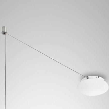 1-FLAMMIGE LED PENDELLEUCHTE ISABELLA in Weiß DIMMBAR VON FABAS LUCE