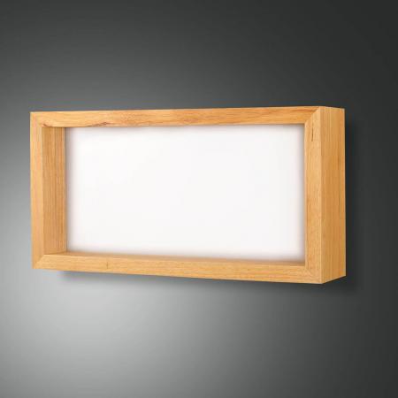 Window LED  Wandleuchte aus Eichenholz mit Ablagemöglichkeit von Fabas Luce