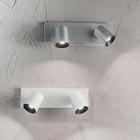 Modo 2-er Wand-Spot in Weiss von Fabas Luce