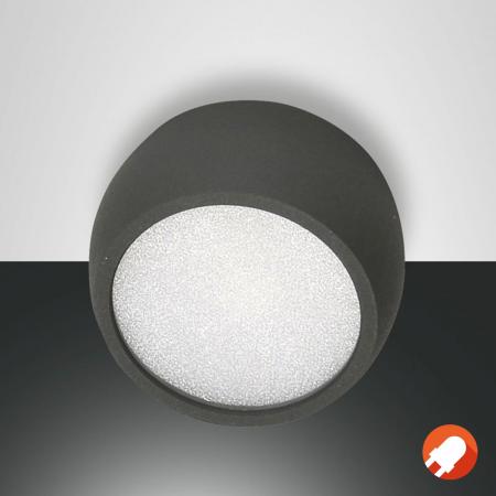 Aktion: Nur noch angezeigter Bestand verfügbar - Vasto LED Deckenlampe Anthrazit Fabas Luce