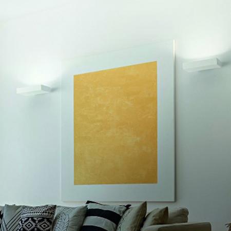 Emma Dimmbare LED Wandleuchte mit indirektem Lichtaustritt in Weiss 41W von Fabas Luce