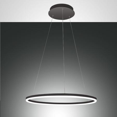 Lichtstarke dimmbare Giotto Pendelleuchte LED Schwarz von Fabas Luce