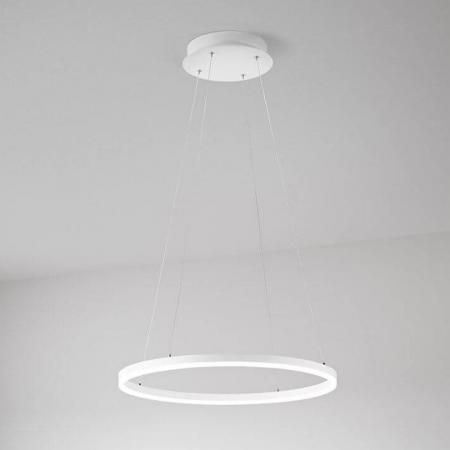 Filigrane dimmbare Giotto LED-Pendelleuchte in Weiss von Fabas Luce