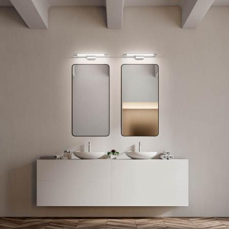 Rapallo LED-Bilder- und Spiegelleuchte Verchromt von Fabas Luce