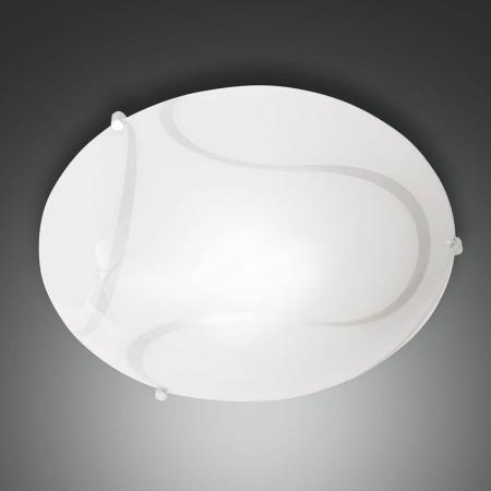Magma klassische zeitlose Glas-Deckenleuchte in Weiss von Fabas Luce