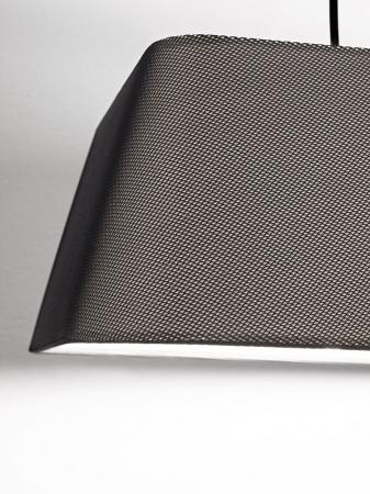 Allegra Große Imposante italienische Pendelleuchte mit hochwertigem Stoffschirm von Fabas Luce