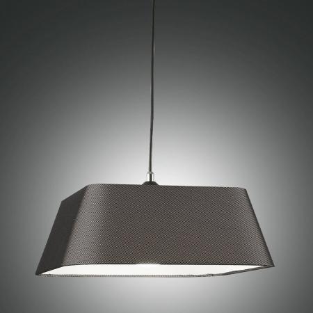 Allegra Imposante italienische Pendelleuchte mit hochwertigem Stoffschirm von Fabas Luce