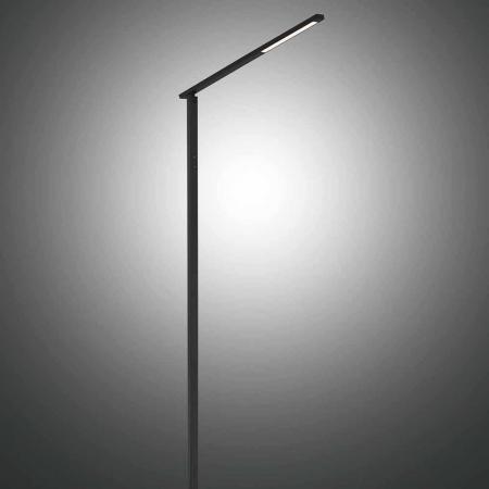 Ideal Stehleuchte Leseleuchte LED Schwarz Touchdimmer Fabas Luce